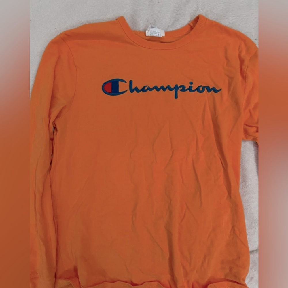 Yellow long sleeve Champion Shirt